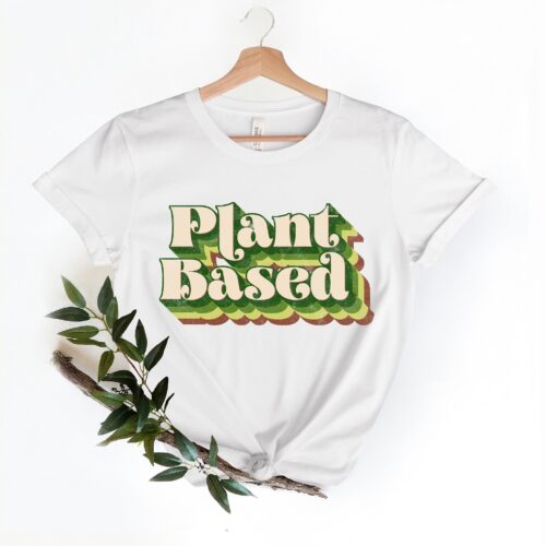 Vegan Plant Based Powered Run On Veggies Herbivore Shirt image 0