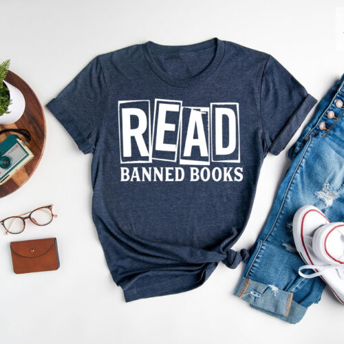 Read Banned Books Lover Librarian Freedom Teacher Social Justice Shirt image 0