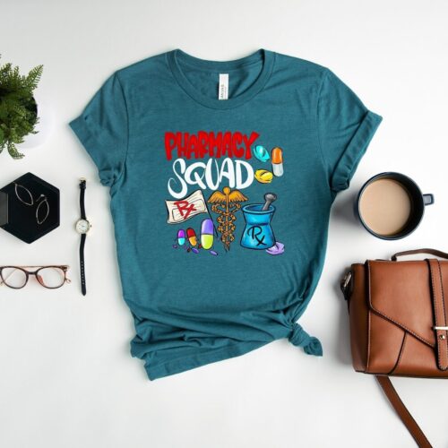 Pharmacy Squad Student Nurse School Technician Shirt image 0