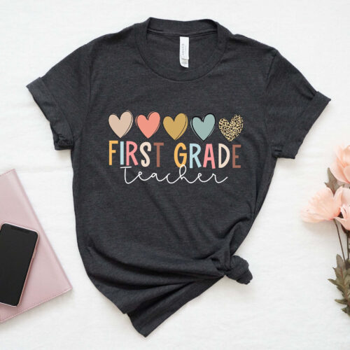 First Grade Teacher Back To School Cute Shirt image 0