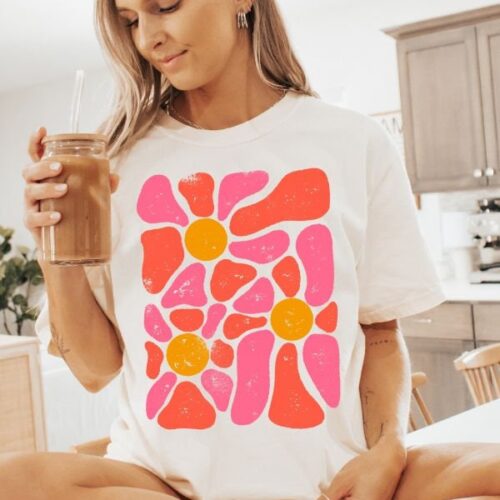 Flowers Women Botanical Nature Lover Spring Gardener Shirt image 0