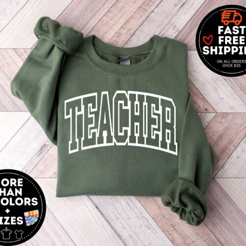 Retro Teacher Appreciation Back To School New Elementary Team Sweatshirt image 0