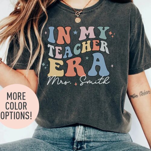 In My Teacher Era Best Teacher Favorite School Shirt image 0