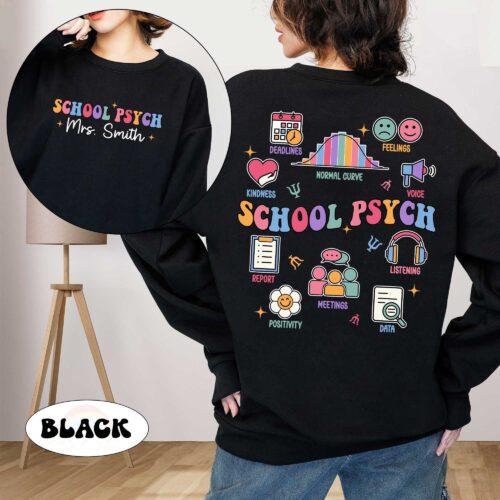 School Psych Custom Personalized Teacher Graduation Shirt image 0