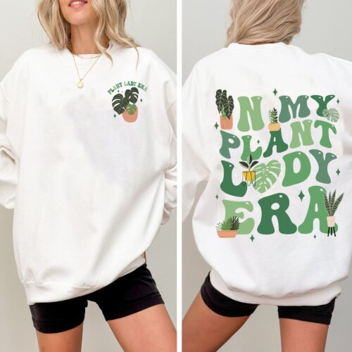 In My Plant Lady Era Mother's Day Crazy Lady Gardening Lover Shirt image 1