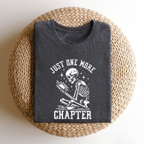 Just One More Chapter Bookworm Lover Reading Teacher Club Shirt image 0