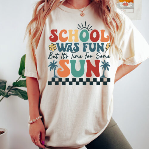 Teacher Break End of School Year Off Duty Summer Shirt image 0