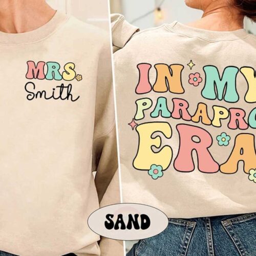 Paraprofessional In My Parapro Era Cool Club Squad Teacher Aide Appreciation Shirt image 0