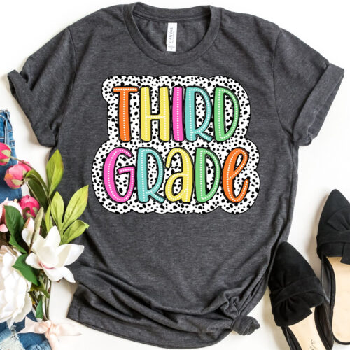 Dalmatian Third Grade Teacher Back to School Appreciation Shirt image 0