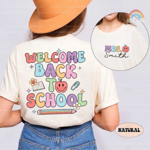 Teacher Welcome Back To School Back To School Kindergarten Appreciation Shirt image 1