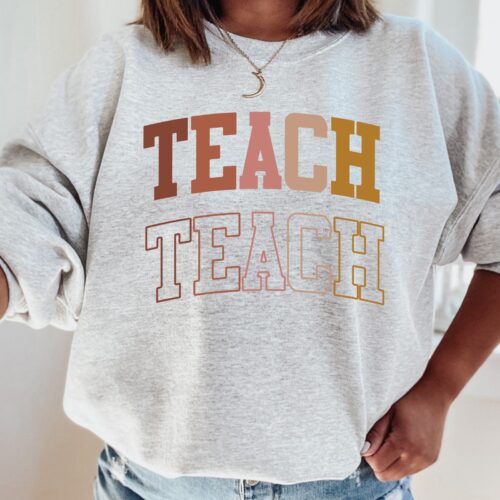 Boho Teacher Appreciation Back To School Sweatshirt image 0