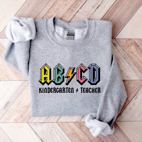 Kindergarten Teacher ABCD Preschool Kindergarten Sweatshirt image 0