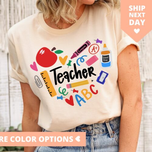 Inspirational Teacher Back To School Motivational Appreciation Women Shirt image 0