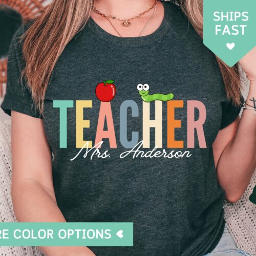 Custom Teacher Team Personalized School Elementary Shirt image 0