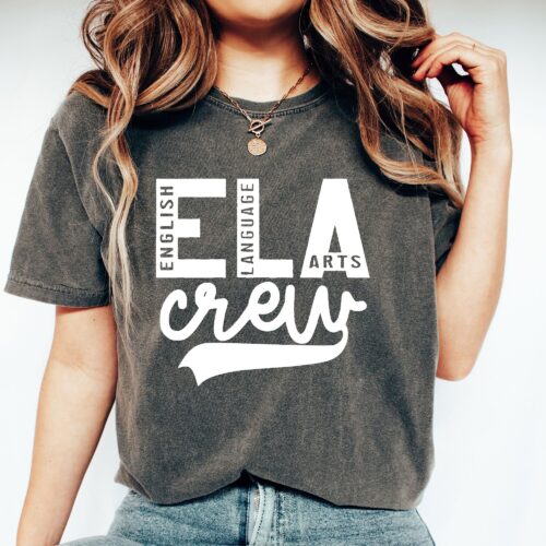 English Language Art Teacher Crew ELA Squad Funny Cute Team Love Shirt image 0