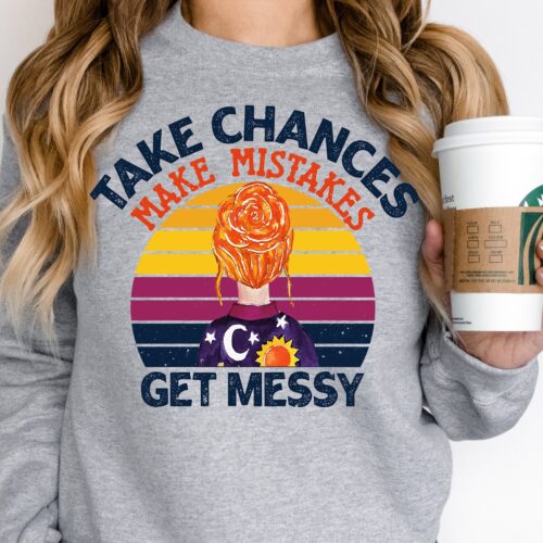 Take Chances Make Mistakes Get Messy Magic School Bus Teacher Back To School Shirt image 0