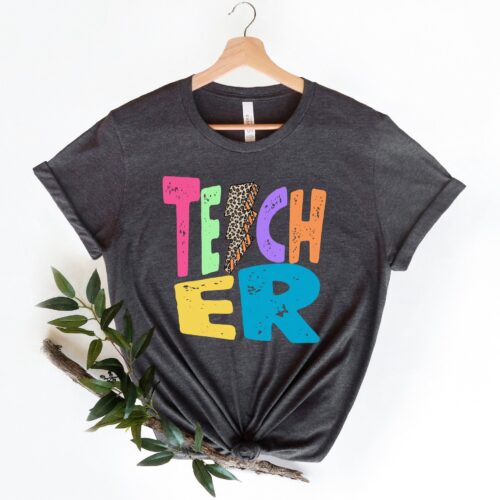 Teacher Leopard Lightning Bolt Appreciation Week Shirt image 0