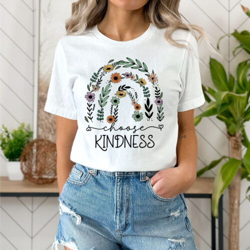 Choose Kindness Counselor Teacher Team Inspirational Shirt image 0